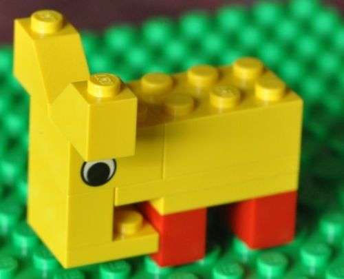 Lego Elephant nr 2166 - what it looks like built